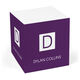 Square Initial Sticky Memo Cube Image 11 of 11